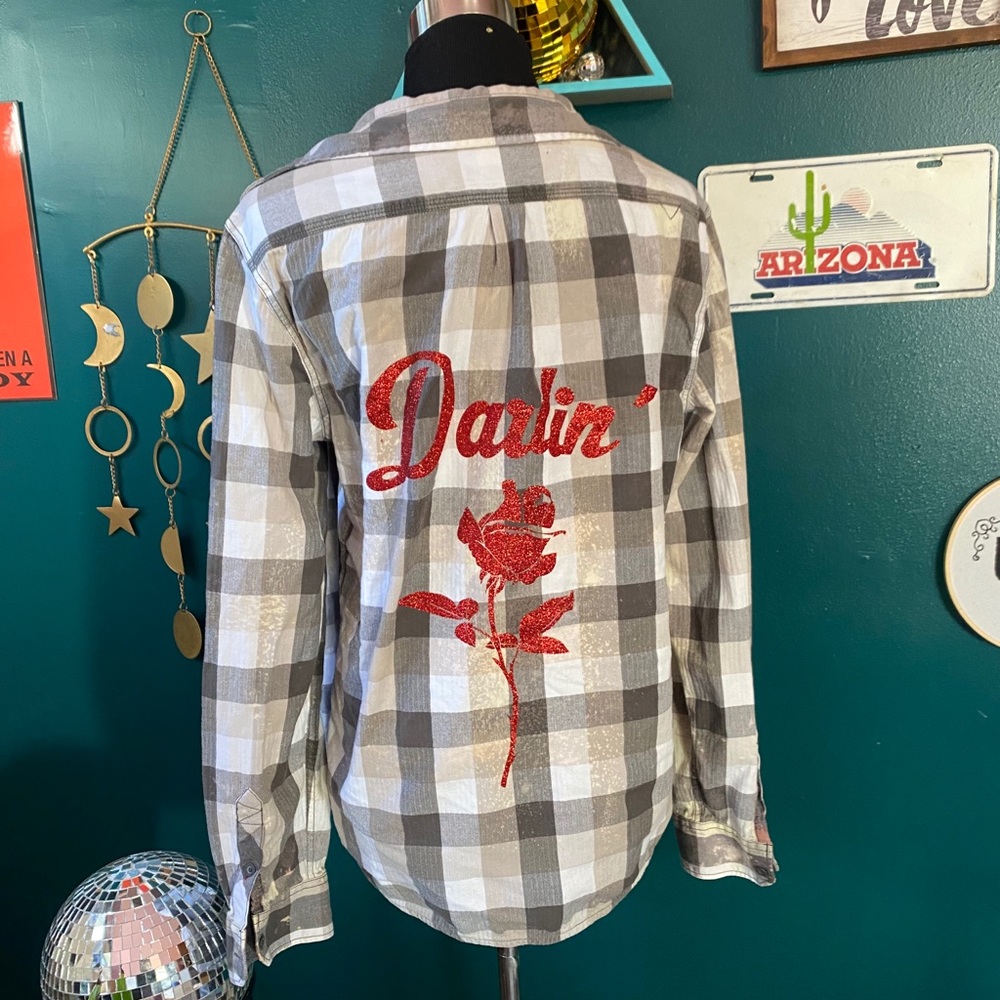 Darlin’ bleached up cycled flannel